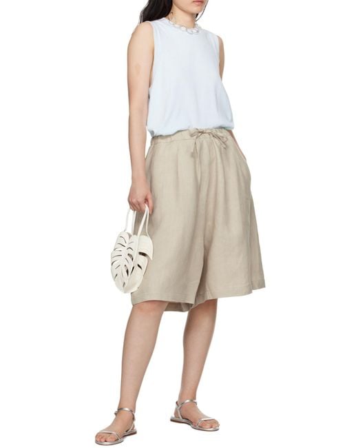 Aeyde White Round-Headed Flat Sandals