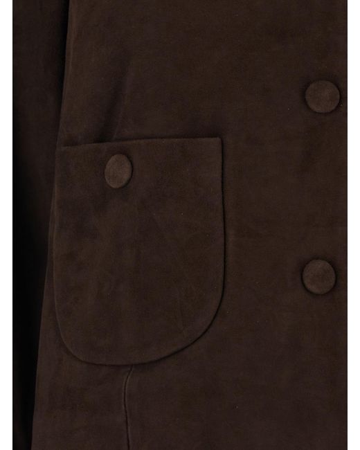 Ba&sh Brown Mila Button-Front Jacket