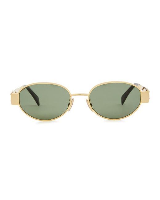 Céline Metallic Round-Frame Sunglasses