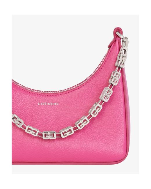 Givenchy Pink Mini Moon Cut-Out Crossbody Bag