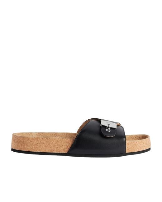 Balenciaga Brown I Scholl Flat Sandal for men