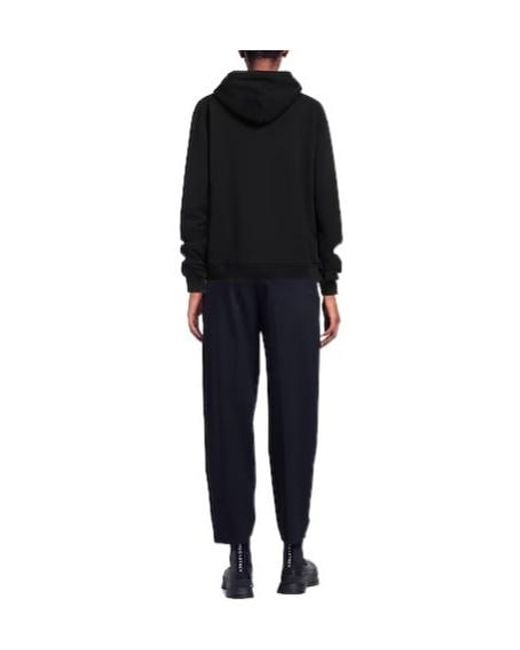 Dolce & Gabbana Black Solid Print Hoodie