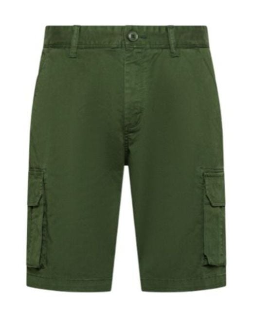 Sun 68 Green Belt Loop Shorts for men