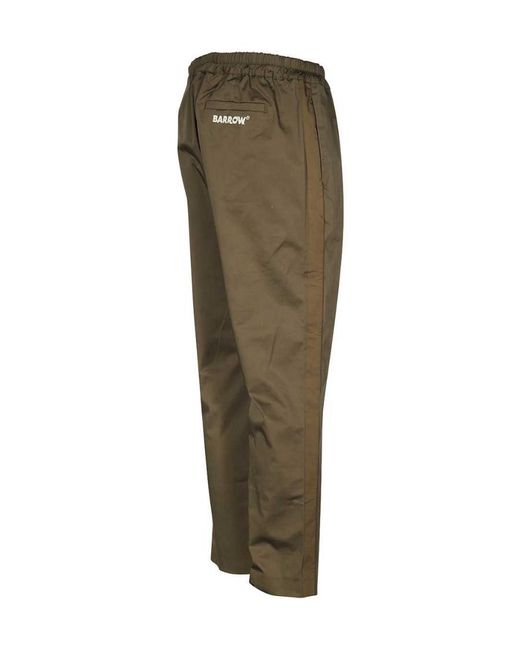 Barrow Green Elasticated-Waist Chino Trousers for men