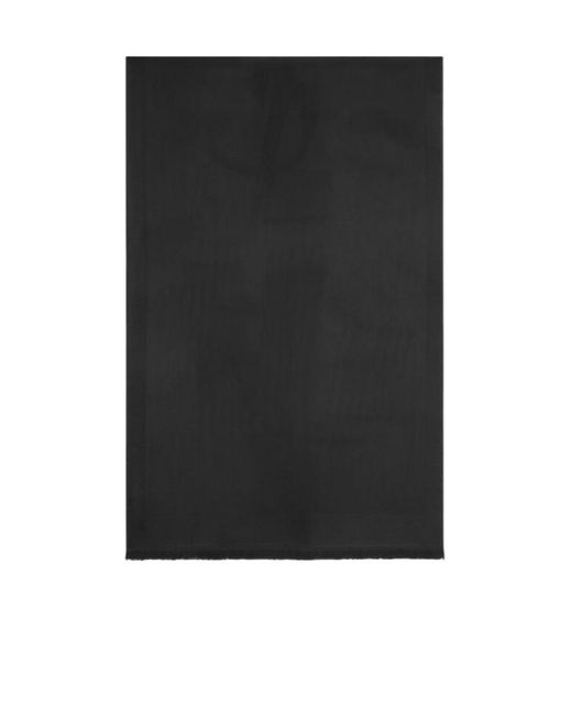 Saint Laurent Black Cassandre Scarf