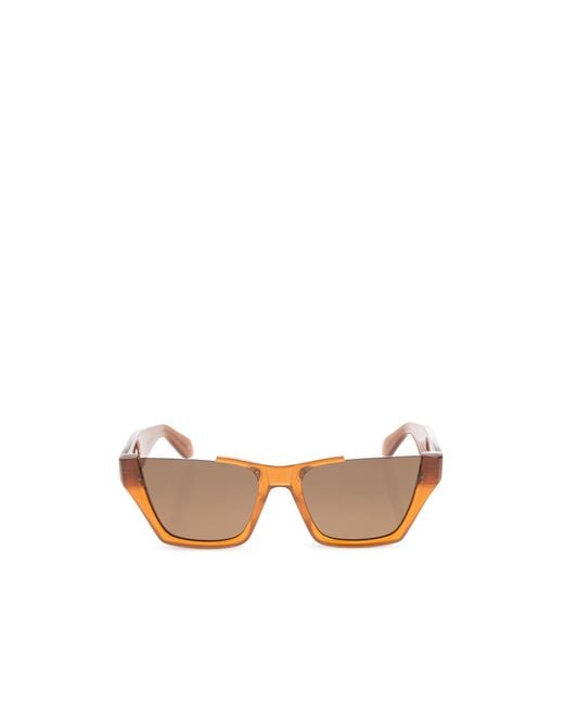 Alaïa Pink Alaïa Rectangular Frame Sunglasses