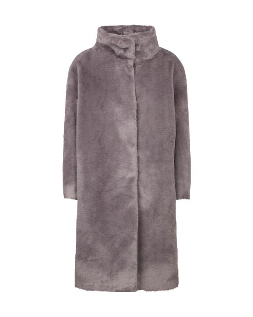 Herno Brown Long Sleeved High-Neck Coat