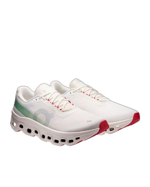 On Shoes Gray Cloudmonster Logo Sneakers for men
