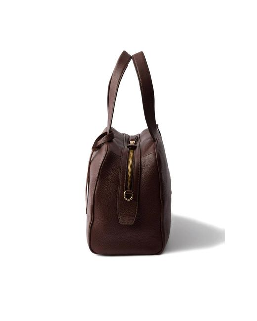 Prada Brown Zipper Shoulder Bag
