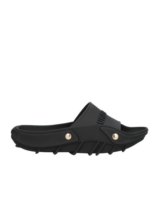Burberry Black Simple Plastic Slippers