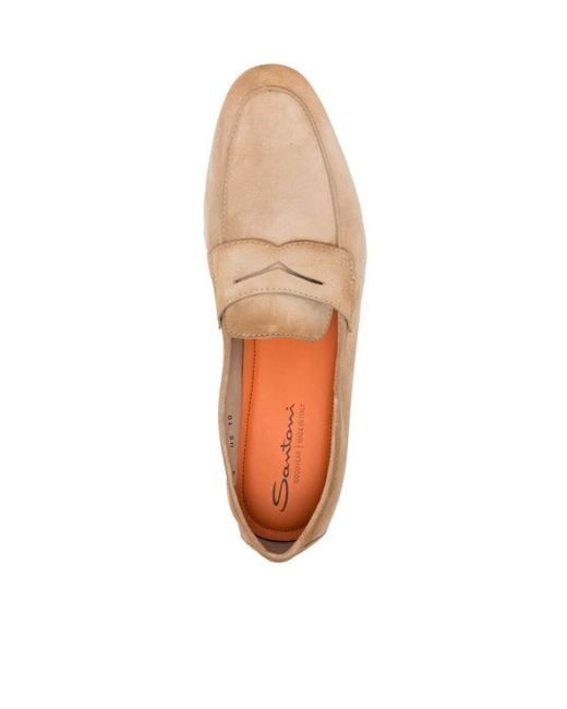 Santoni Natural Carlo Slip-On Loafers for men