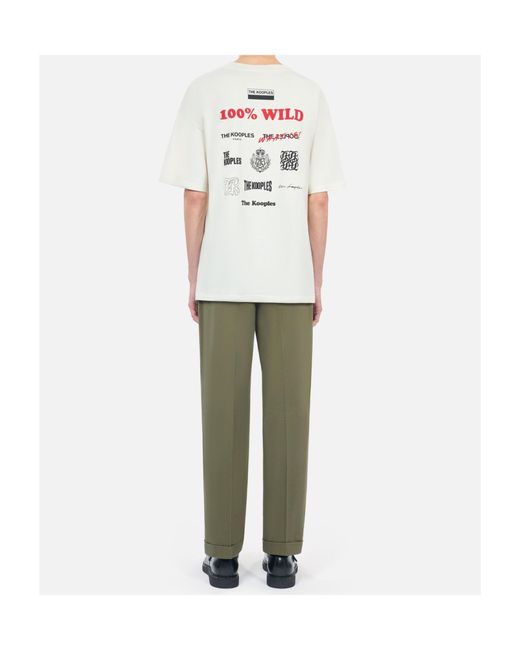The Kooples White Short-Sleeved T-Shirt for men