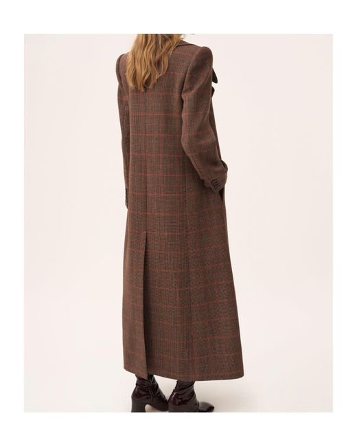 Chloé Brown Chloé Double Breasted Buttoned Coat