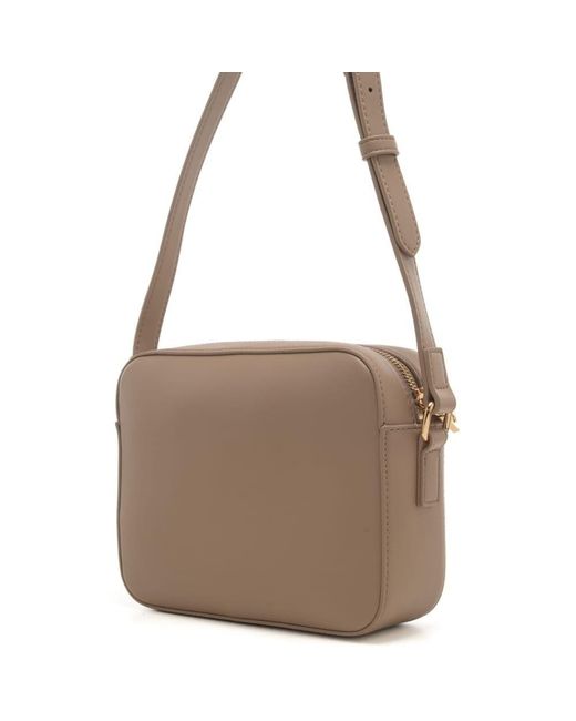 Moschino White Logo-Lettering Shoulder Bag