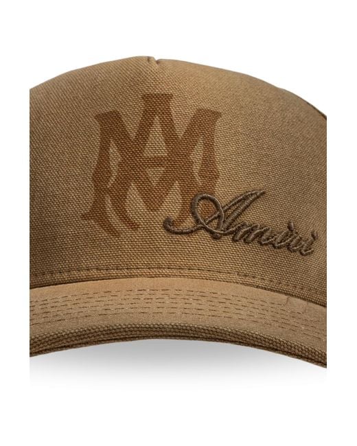 Amiri Brown Logo Hat for men