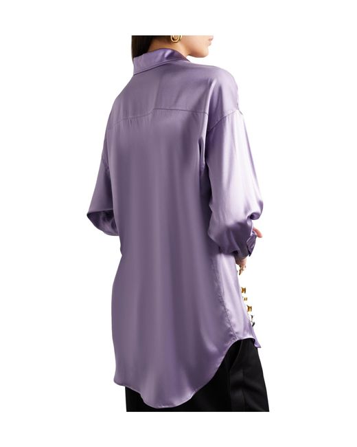 Tom Ford Purple Satin Shirt