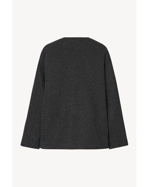 The Row Black Quintus Cashmere Jacket