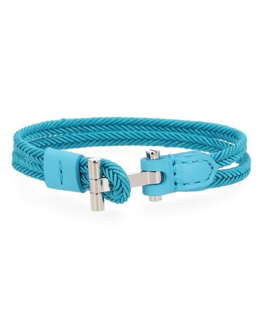 Tom Ford Blue T Logo Plaque Bracelet for men