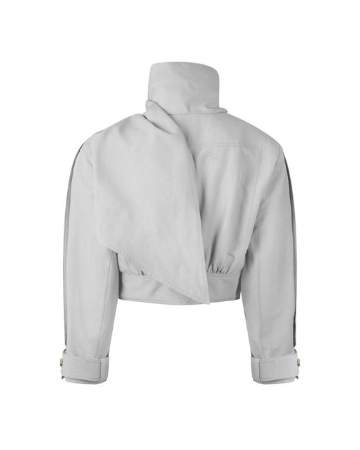 Chloé Gray Leather Jacket