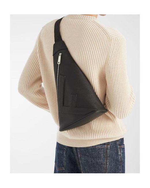 Fendi Black Roma Cono Large One-Shoulder Backpack for men