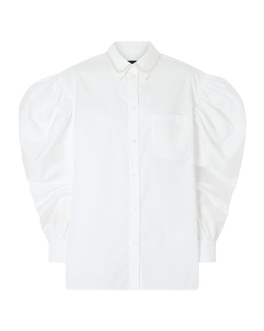 Simone Rocha White Embellished Shirt