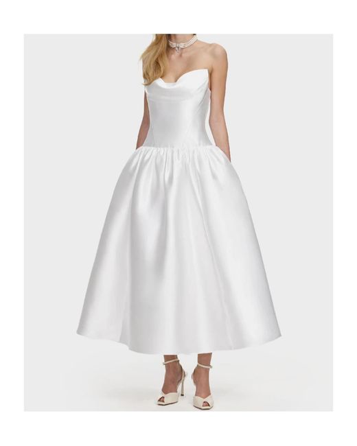 Self-Portrait White Sleeveless Dress