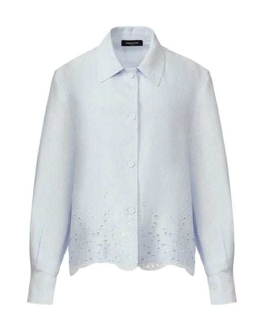 Fabiana Filippi Blue Long Sleeve Jacket