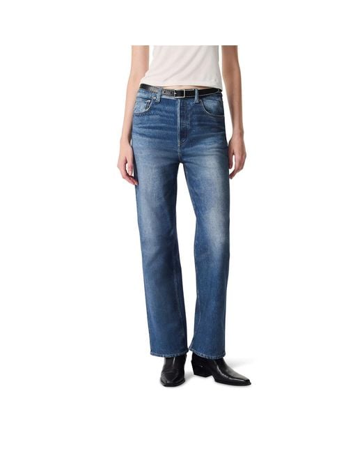 Rag & Bone Blue Belt Loop Jeans