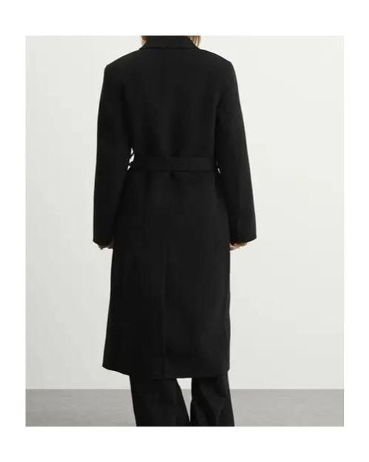 Acne Black Double-Breasted Coat