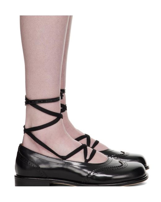 ShuShu/Tong Brown Lace-Up Flats