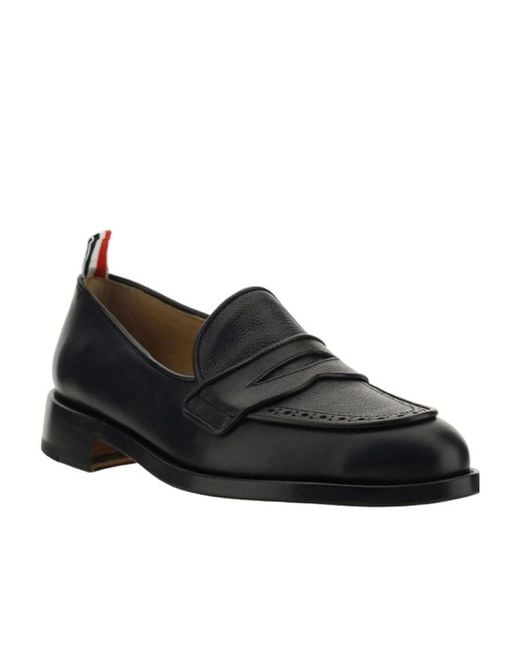 Thom Browne Black Penny Slip-On Loafers for men