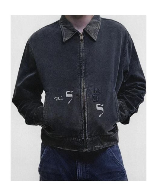Enfants Riches Deprimes Gray Enfants Riches Déprimés Zip-Up Denim Jacket for men