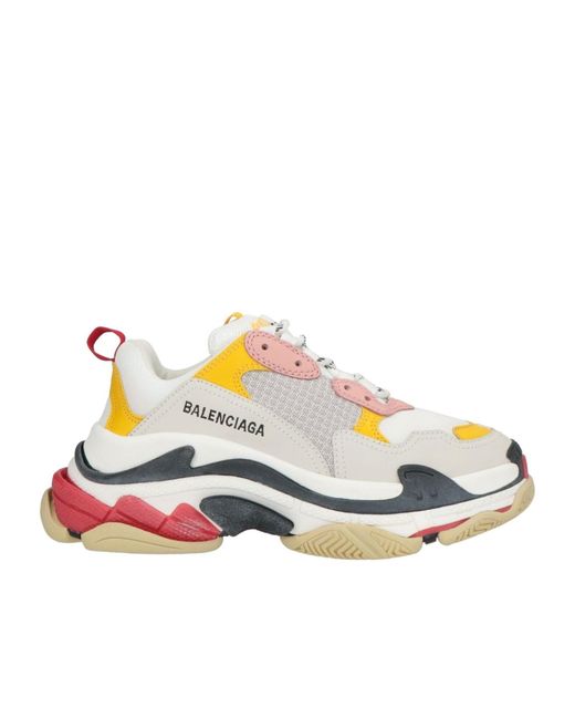 Balenciaga White Platform Sneakers