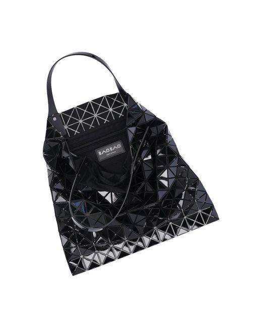 Issey Miyake Black Prism Top Handle Tote Bag