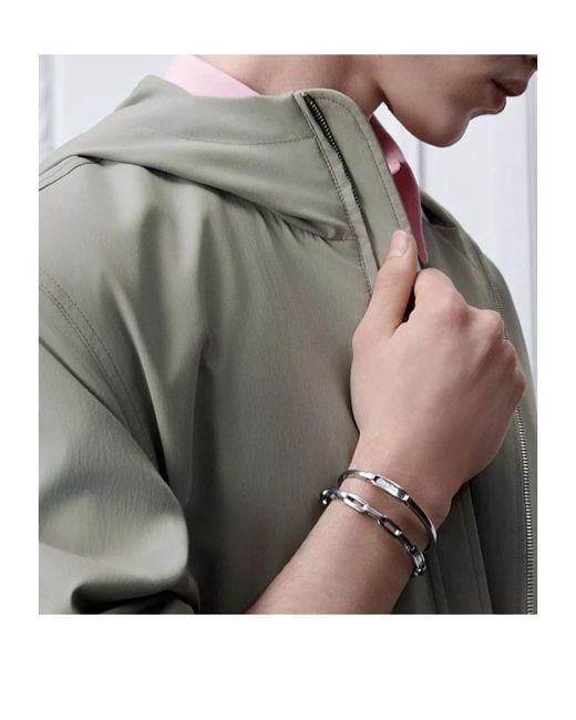 Dior White Link Bangle Set for men