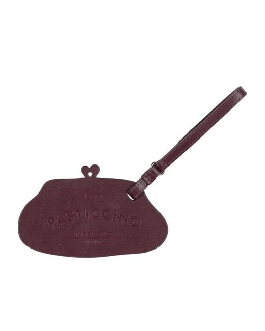 Weekend by Maxmara Purple Solid Color Leather Bag