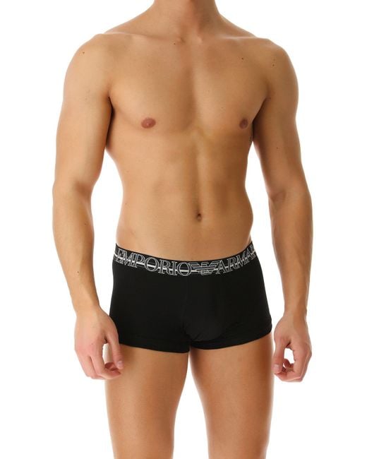 Emporio Armani Black Logo Underwear for men