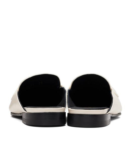 Versace White Medusa Round-Toe Slippers