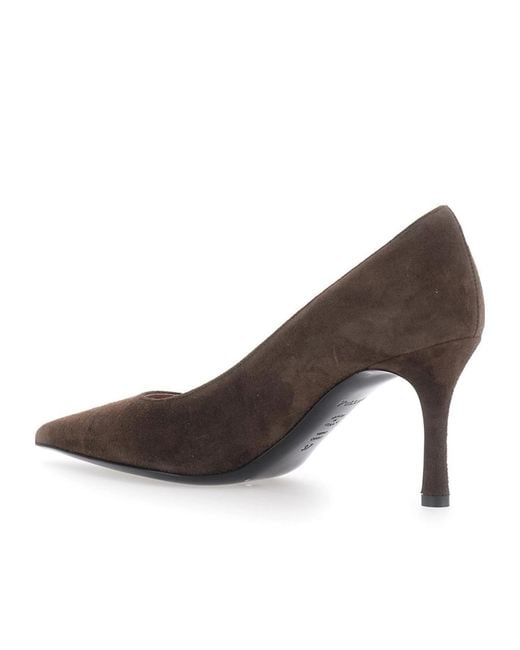 Pollini Brown Pointed-Toe High Heels