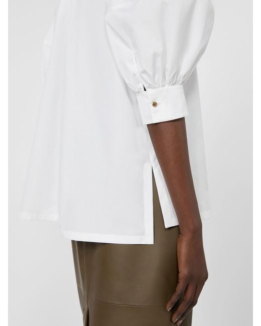 Max Mara White Poplin Shirt
