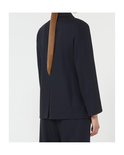Max Mara Blue 'S Ester Double-Breasted Blazer