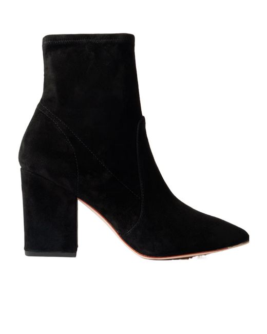 Loeffler Randall Black Isla Suede Ankle Boots