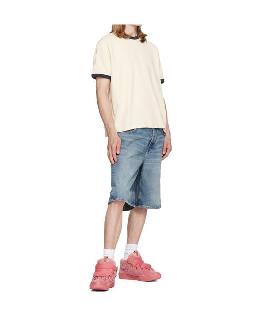 Lanvin Pink Curb Sneakers for men