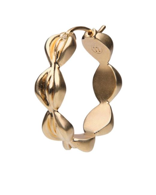 Maison Margiela Metallic Timeless Hoop Earrings