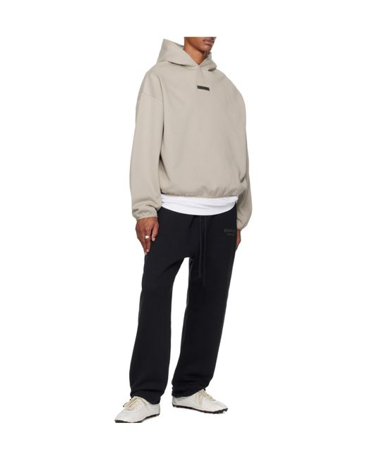 Fear Of God Gray Logo Hoodie for men