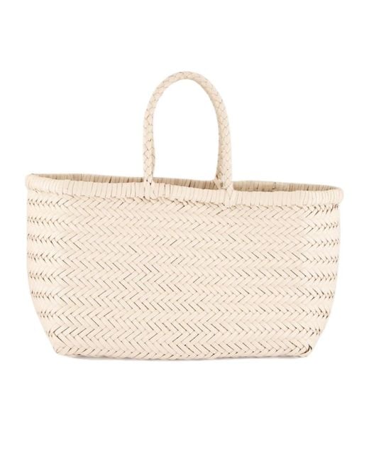 Dragon Diffusion Natural Double-Handle Handbag
