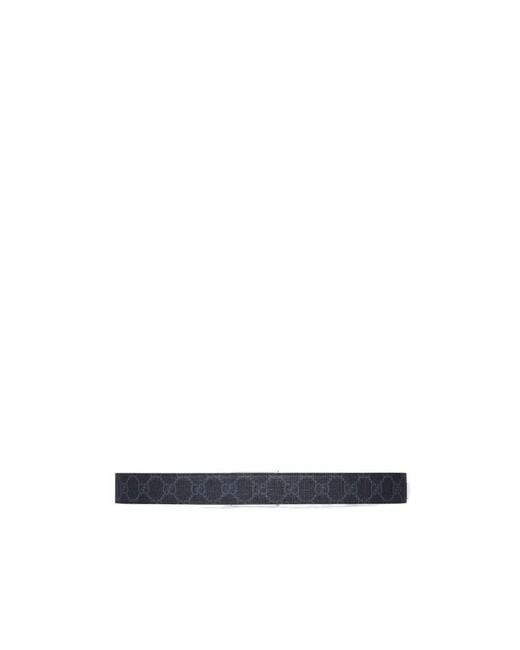 Gucci Black Reversible Rectangle Buckled Belt for men