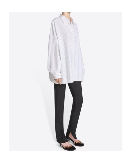 Dries Van Noten White Striped Casia Shirt