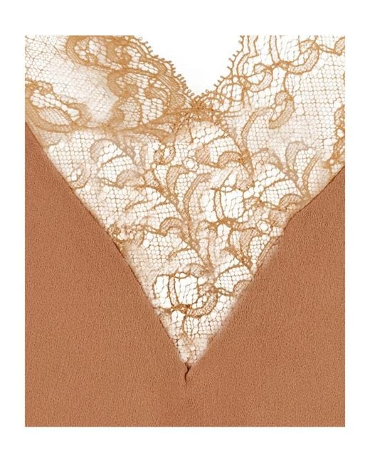Forte_forte Brown Lace-Trim Camisole