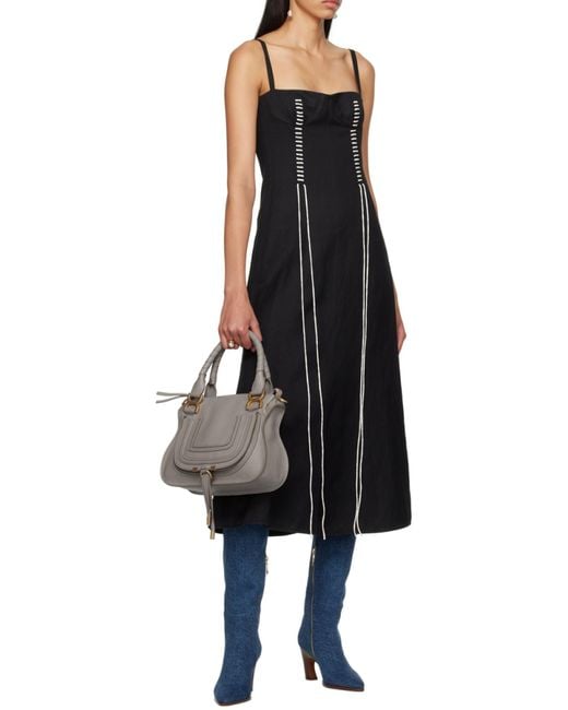 Chloé Gray Chloé Marcie Small Tote Bag